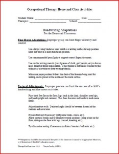 home program handwriting adapt