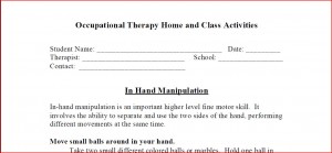home program in hand manipulation