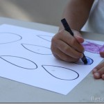 Coloring and Cutting Shapes for a Picture
