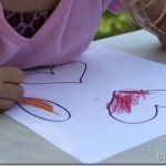 Coloring and Cutting Shapes for a Picture