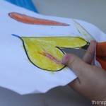 Coloring and Cutting Shapes for a Picture