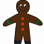 scissor cutting: gingerbread man