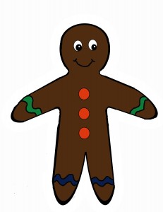 cutting designs gingerbread man finished
