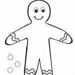 scissor cutting: gingerbread man
