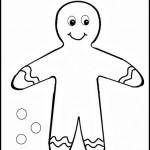 scissor cutting: gingerbread man