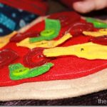 Felt Pizza to Work on Button Skills