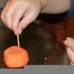 Play Doh Cake With Candles for Fine Motor