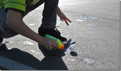 aiming at the ball