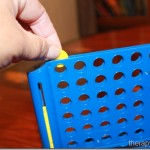 My new favorite fine motor toy: connect 4 on the run