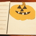Jack-O-Lantern cutting and gluing