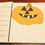 Jack-O-Lantern cutting and gluing