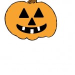 Jack-O-Lantern cutting and gluing