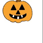 Jack-O-Lantern cutting and gluing