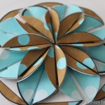 Paper folded flowers