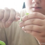 Mixing straw drinking fun with fine motor fun