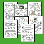 New Pencil Adventures with halloween, race car letters and more