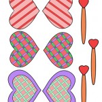 Making heart butterflies