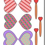 Making heart butterflies